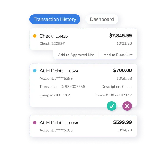 positive pay and ach reporting for banks and credit unions