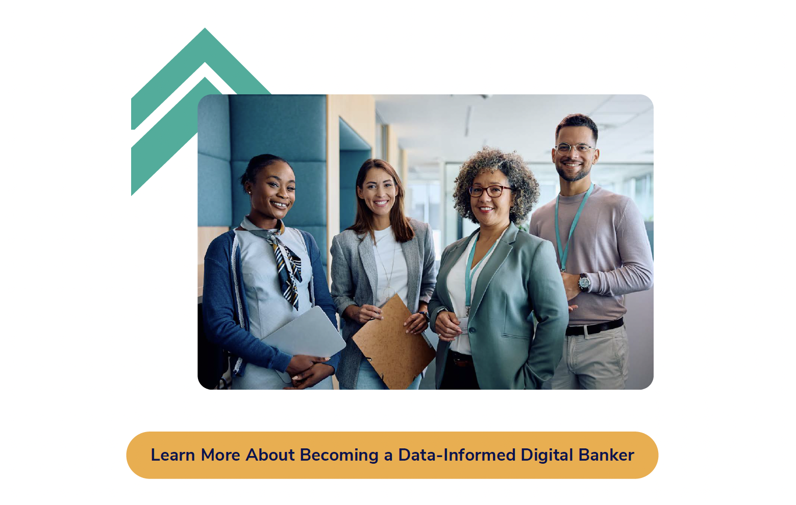 2024 Alkami Telemetry Data Report graphic featuring a diverse team of professionals in business attire smiling at the camera.